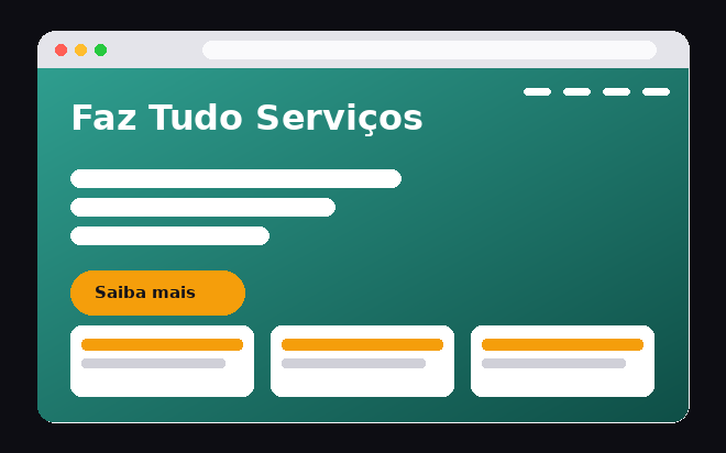 Exemplo de site para serviços gerais e faz-tudo